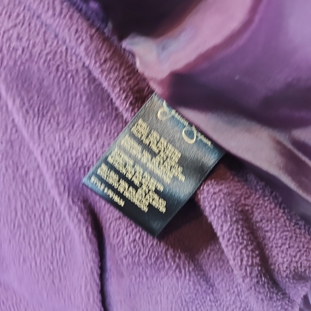Jessica simpson Puffer Bomber Jacket Comfy Cozy In Season Purple  Size L 14-16 - Picture 11 of 16